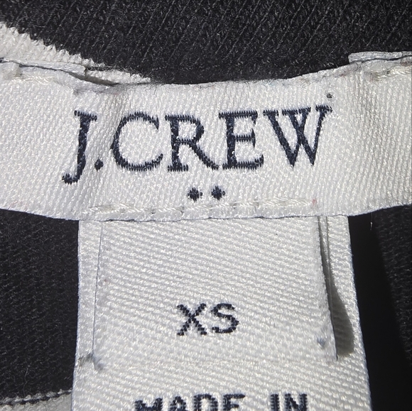 J. Crew Black and White Mini Dress with Crew Neck - Picture 6 of 8